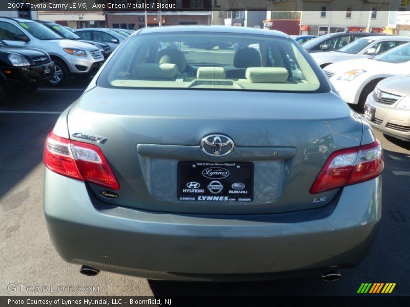 Aloe Green Metallic / Bisque 2007 Toyota Camry LE V6