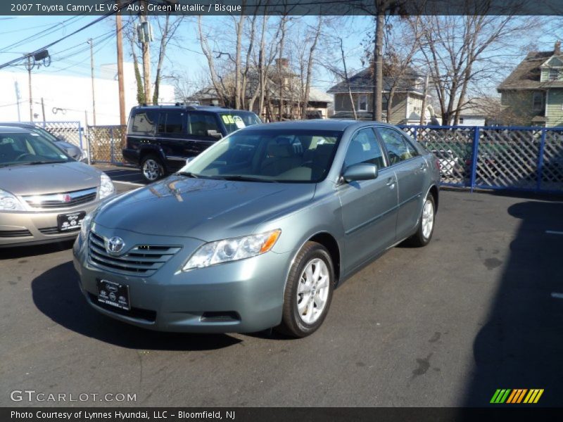 Aloe Green Metallic / Bisque 2007 Toyota Camry LE V6