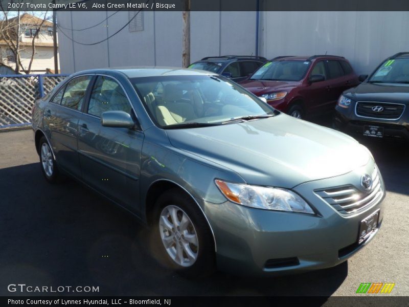 Aloe Green Metallic / Bisque 2007 Toyota Camry LE V6