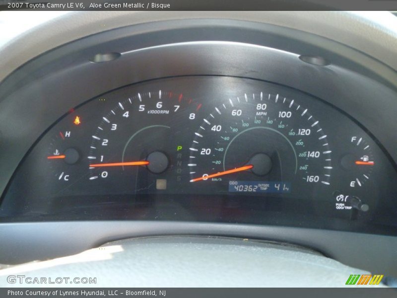 Aloe Green Metallic / Bisque 2007 Toyota Camry LE V6