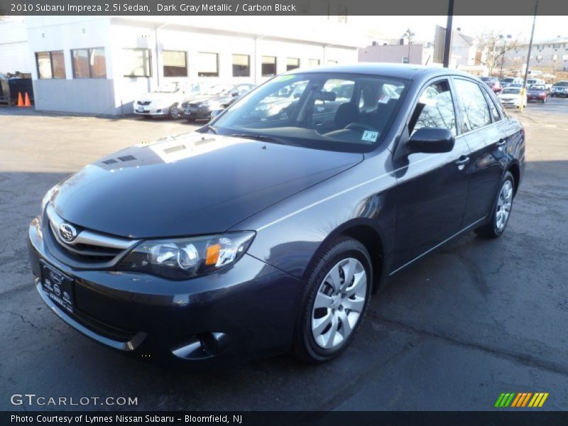Dark Gray Metallic / Carbon Black 2010 Subaru Impreza 2.5i Sedan