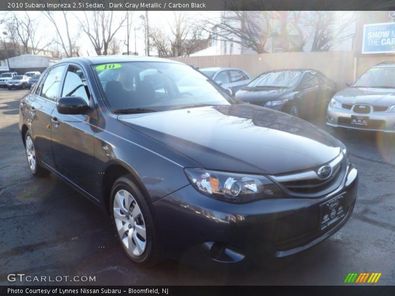 Dark Gray Metallic / Carbon Black 2010 Subaru Impreza 2.5i Sedan