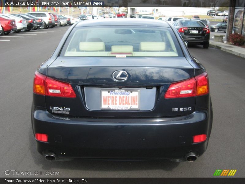 Blue Onyx Pearl / Cashmere Beige 2006 Lexus IS 250