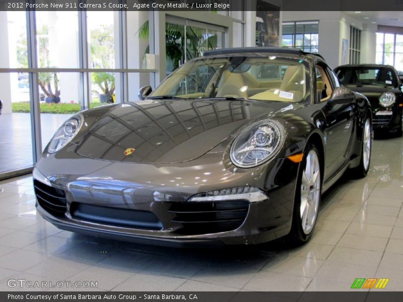 Agate Grey Metallic / Luxor Beige 2012 Porsche New 911 Carrera S Coupe