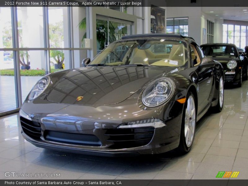 Agate Grey Metallic / Luxor Beige 2012 Porsche New 911 Carrera S Coupe