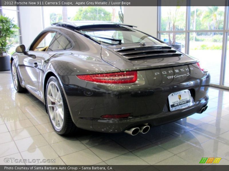 Agate Grey Metallic / Luxor Beige 2012 Porsche New 911 Carrera S Coupe