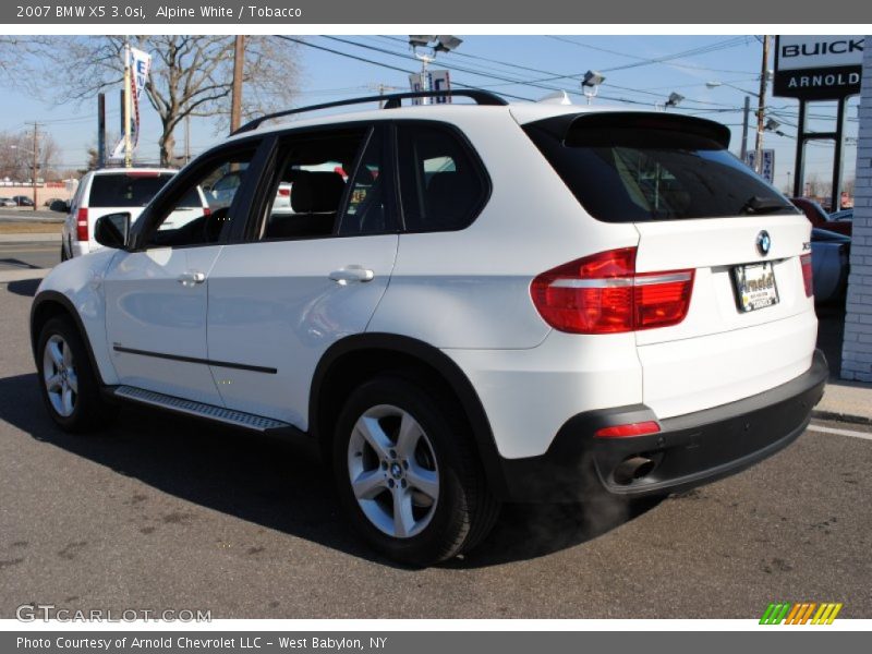 Alpine White / Tobacco 2007 BMW X5 3.0si