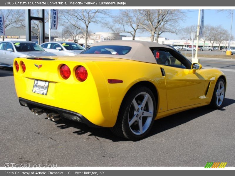 Velocity Yellow / Cashmere Beige 2006 Chevrolet Corvette Convertible