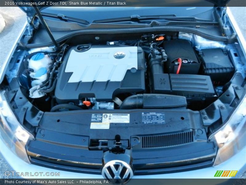 Shark Blue Metallic / Titan Black 2010 Volkswagen Golf 2 Door TDI