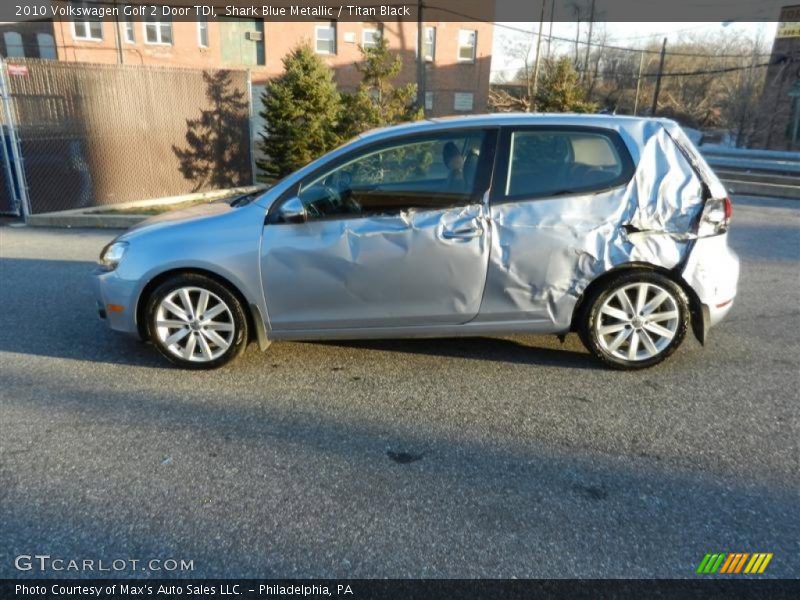 Shark Blue Metallic / Titan Black 2010 Volkswagen Golf 2 Door TDI