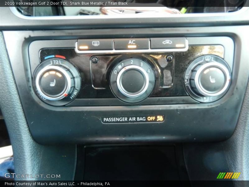 Shark Blue Metallic / Titan Black 2010 Volkswagen Golf 2 Door TDI