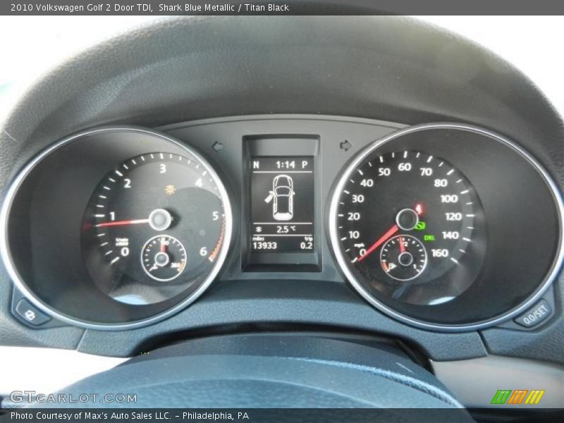 Shark Blue Metallic / Titan Black 2010 Volkswagen Golf 2 Door TDI