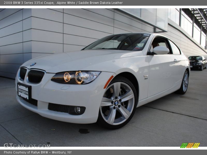 Alpine White / Saddle Brown Dakota Leather 2009 BMW 3 Series 335xi Coupe