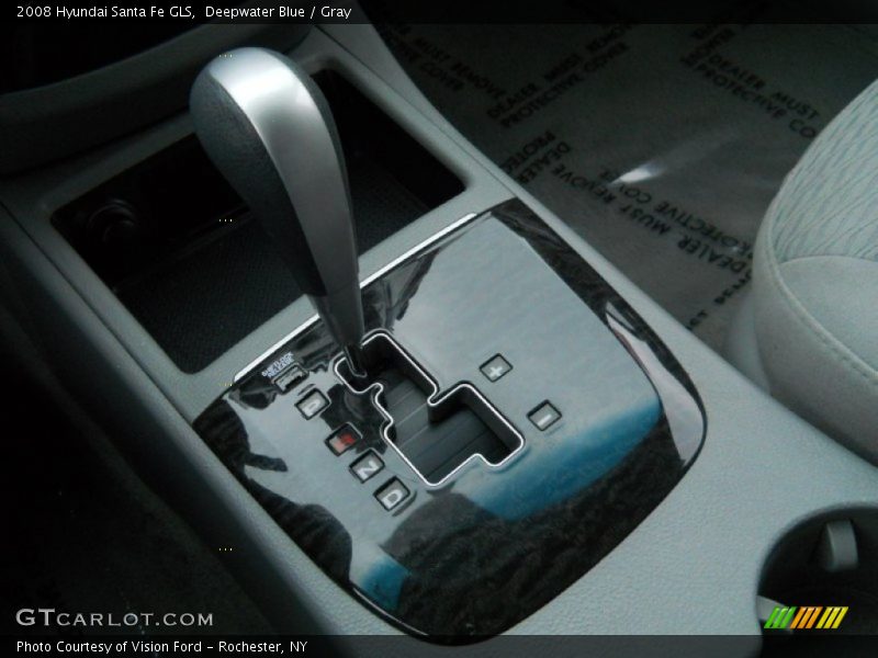 Deepwater Blue / Gray 2008 Hyundai Santa Fe GLS