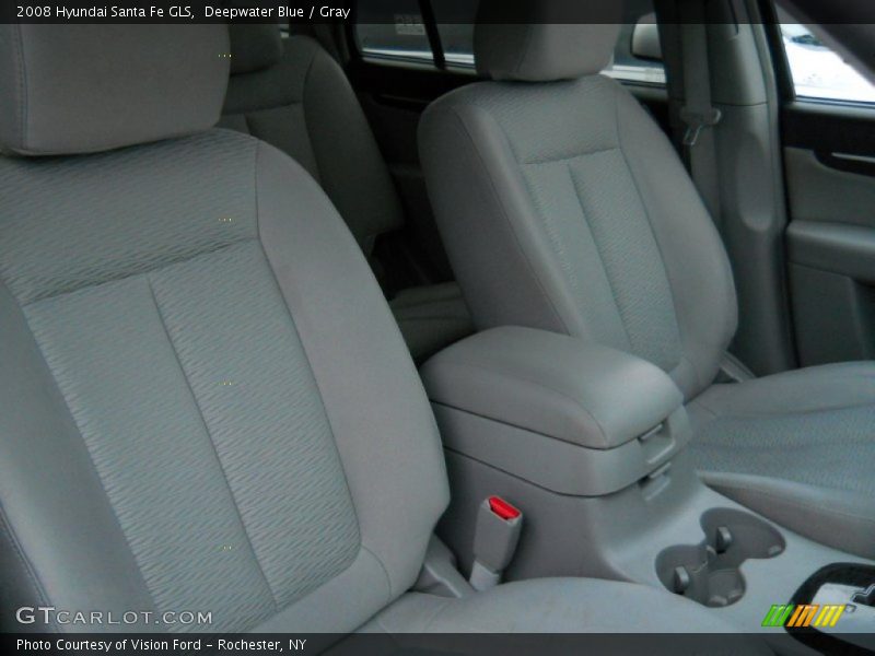 Deepwater Blue / Gray 2008 Hyundai Santa Fe GLS