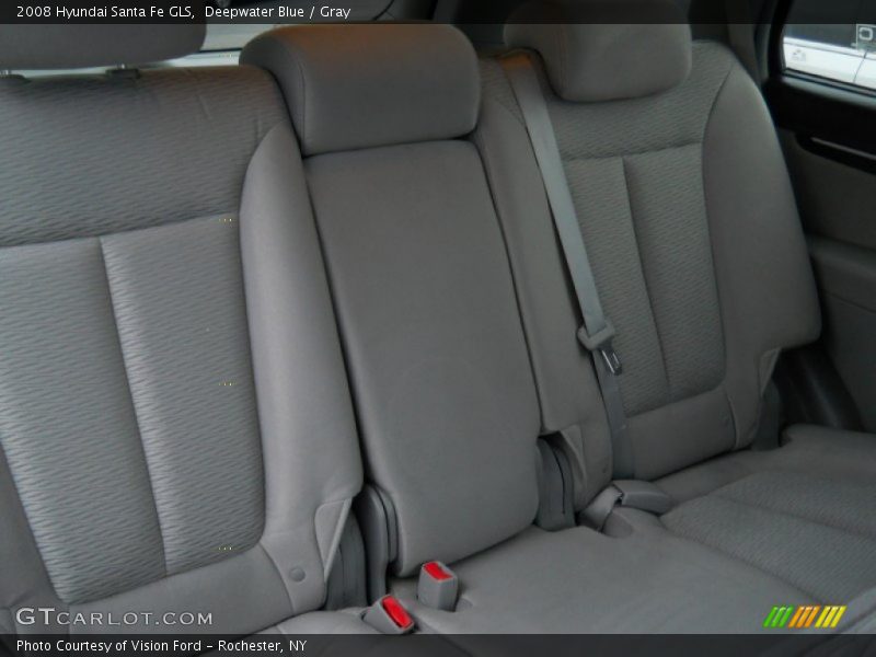 Deepwater Blue / Gray 2008 Hyundai Santa Fe GLS