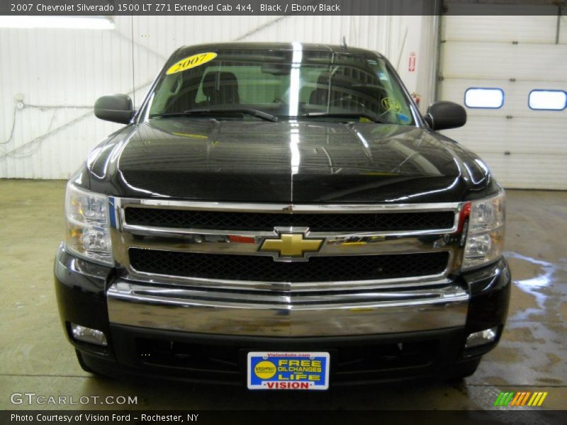 Black / Ebony Black 2007 Chevrolet Silverado 1500 LT Z71 Extended Cab 4x4