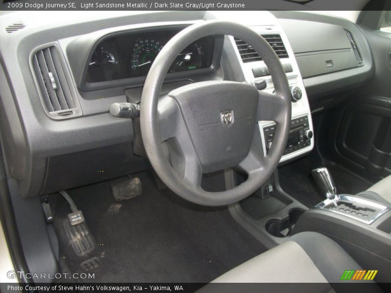 Light Sandstone Metallic / Dark Slate Gray/Light Graystone 2009 Dodge Journey SE