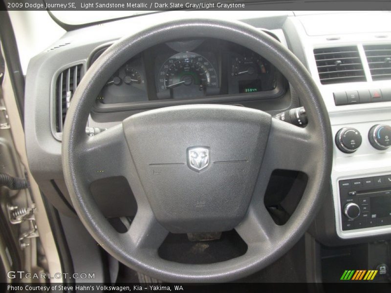 Light Sandstone Metallic / Dark Slate Gray/Light Graystone 2009 Dodge Journey SE