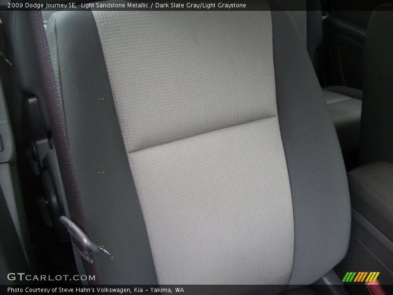 Light Sandstone Metallic / Dark Slate Gray/Light Graystone 2009 Dodge Journey SE