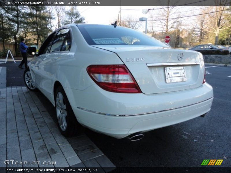 Arctic White / Black 2009 Mercedes-Benz C 300 4Matic