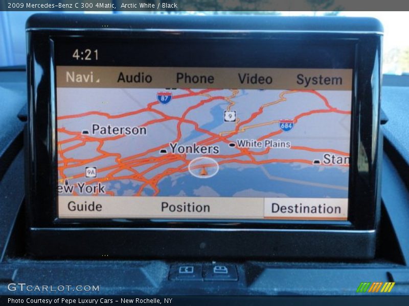 Arctic White / Black 2009 Mercedes-Benz C 300 4Matic