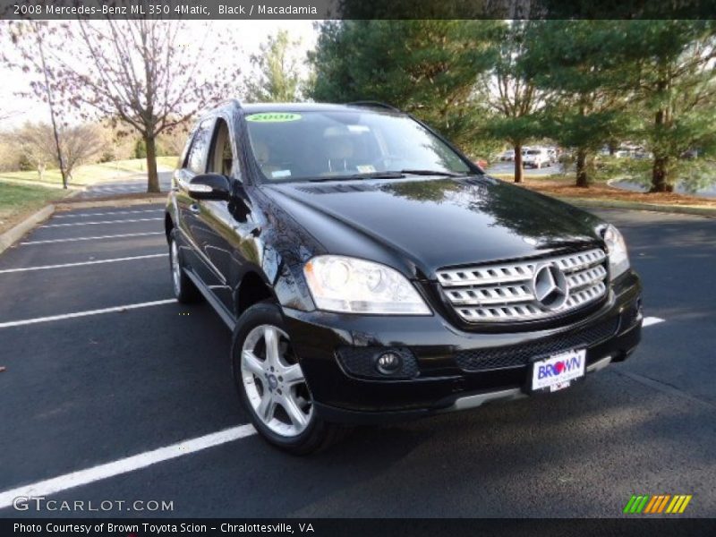 Black / Macadamia 2008 Mercedes-Benz ML 350 4Matic