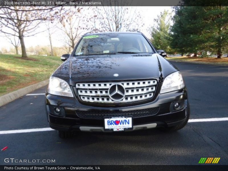 Black / Macadamia 2008 Mercedes-Benz ML 350 4Matic