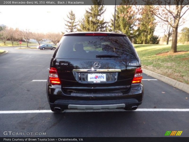 Black / Macadamia 2008 Mercedes-Benz ML 350 4Matic