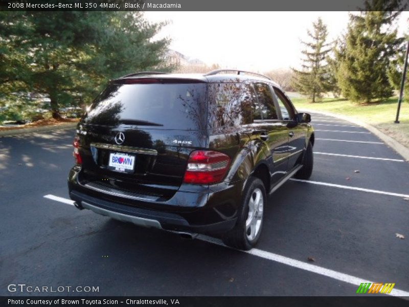 Black / Macadamia 2008 Mercedes-Benz ML 350 4Matic
