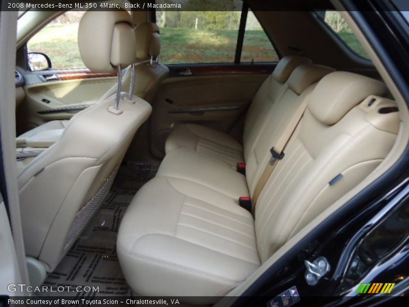 Black / Macadamia 2008 Mercedes-Benz ML 350 4Matic