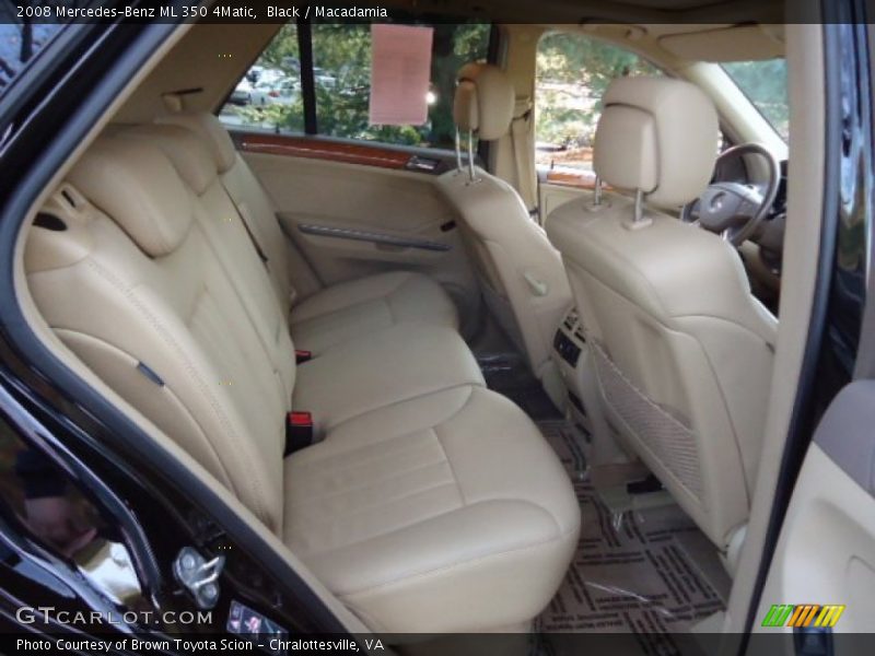 Black / Macadamia 2008 Mercedes-Benz ML 350 4Matic