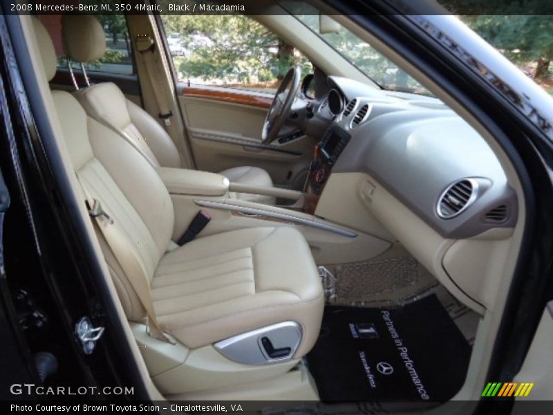 Black / Macadamia 2008 Mercedes-Benz ML 350 4Matic