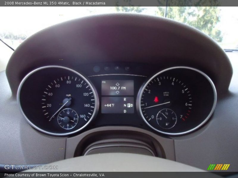 Black / Macadamia 2008 Mercedes-Benz ML 350 4Matic