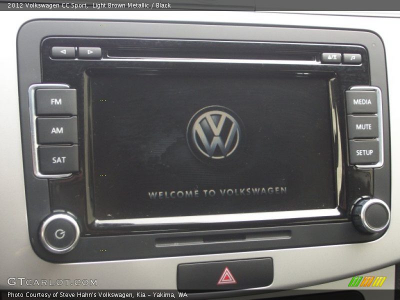 Light Brown Metallic / Black 2012 Volkswagen CC Sport