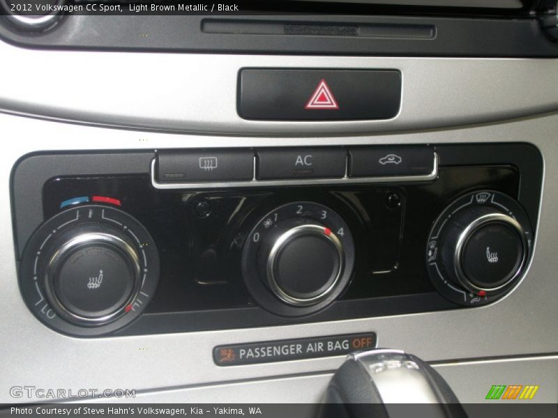 Light Brown Metallic / Black 2012 Volkswagen CC Sport