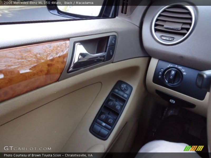 Black / Macadamia 2008 Mercedes-Benz ML 350 4Matic