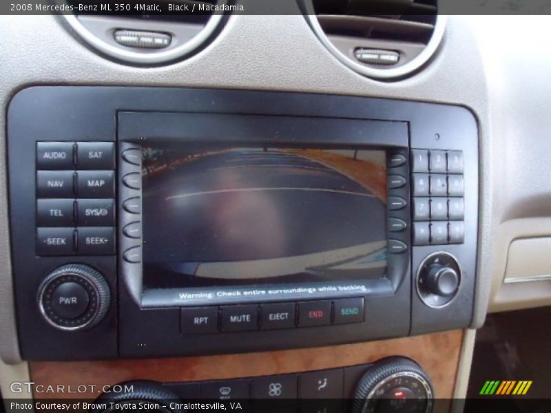 Black / Macadamia 2008 Mercedes-Benz ML 350 4Matic