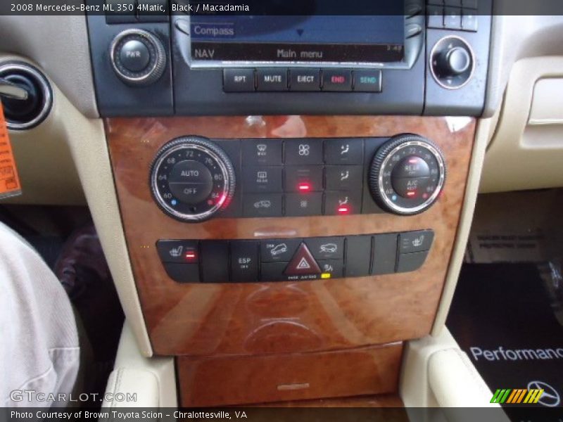 Black / Macadamia 2008 Mercedes-Benz ML 350 4Matic