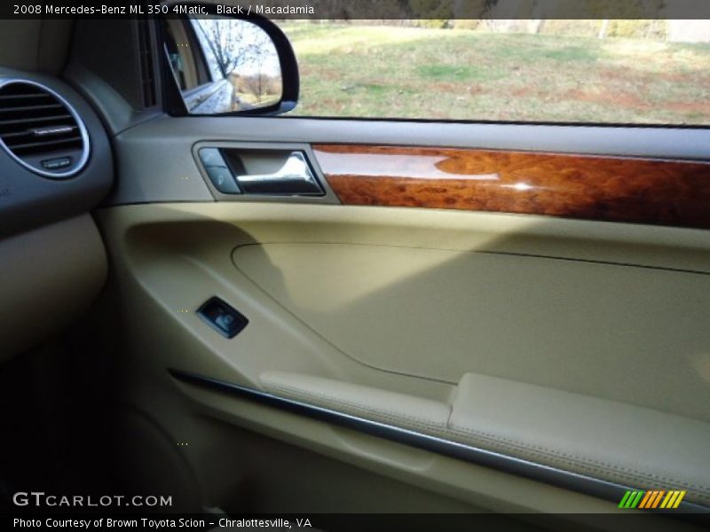 Black / Macadamia 2008 Mercedes-Benz ML 350 4Matic