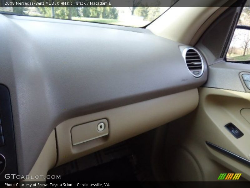 Black / Macadamia 2008 Mercedes-Benz ML 350 4Matic