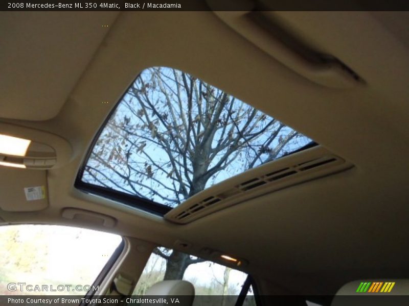 Black / Macadamia 2008 Mercedes-Benz ML 350 4Matic