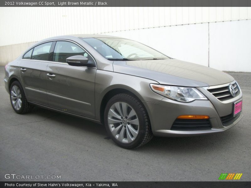 Light Brown Metallic / Black 2012 Volkswagen CC Sport