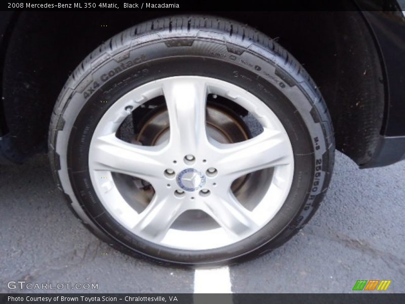 Black / Macadamia 2008 Mercedes-Benz ML 350 4Matic