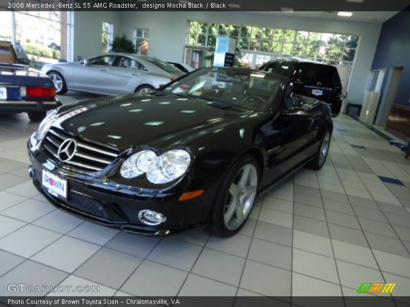 designo Mocha Black / Black 2008 Mercedes-Benz SL 55 AMG Roadster