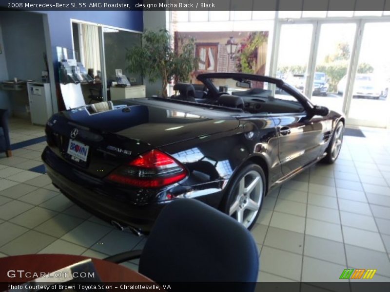 designo Mocha Black / Black 2008 Mercedes-Benz SL 55 AMG Roadster