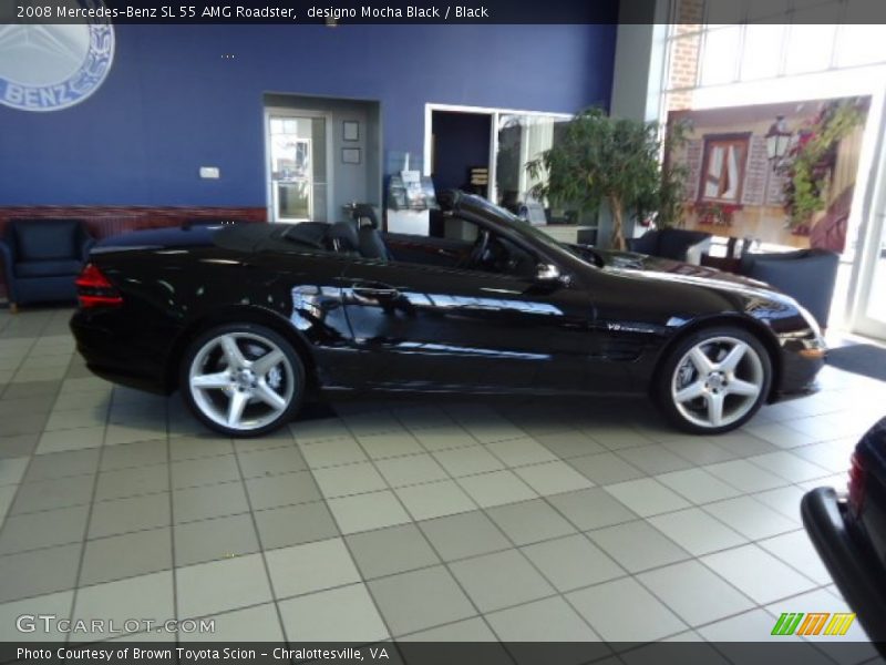 designo Mocha Black / Black 2008 Mercedes-Benz SL 55 AMG Roadster