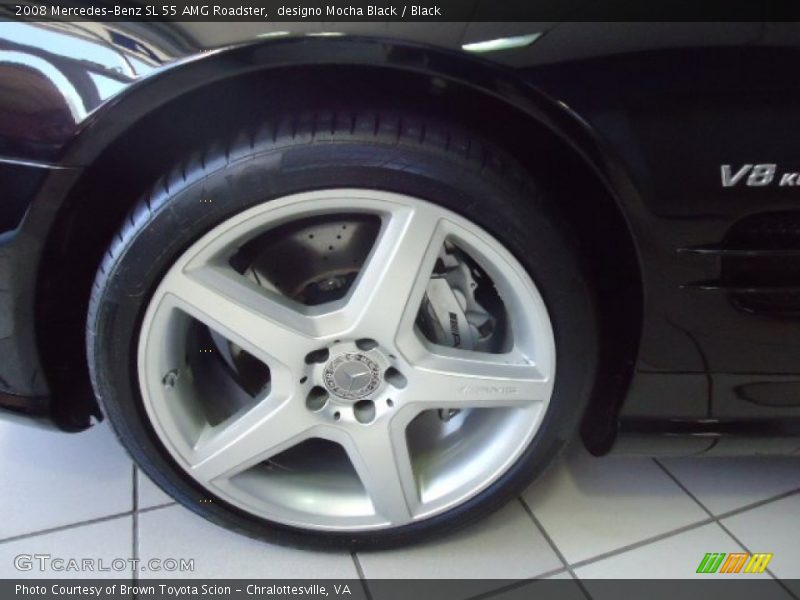 designo Mocha Black / Black 2008 Mercedes-Benz SL 55 AMG Roadster