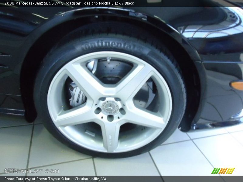designo Mocha Black / Black 2008 Mercedes-Benz SL 55 AMG Roadster
