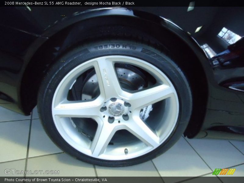 designo Mocha Black / Black 2008 Mercedes-Benz SL 55 AMG Roadster